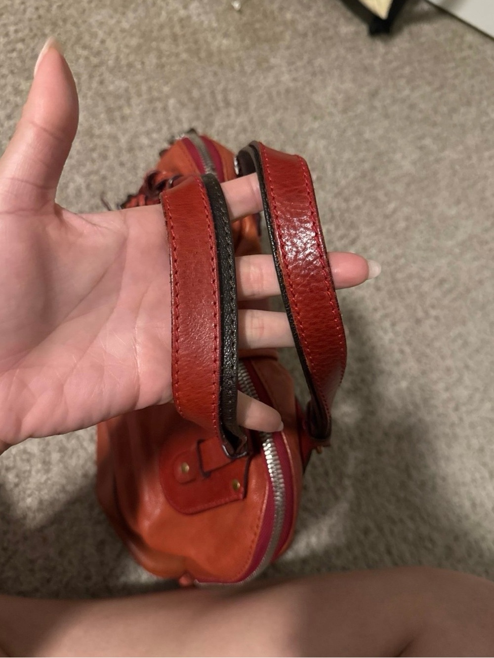 Vintage Chloe Kerala Shoulder Bag in Burnt Orange - Picture 4 of 9